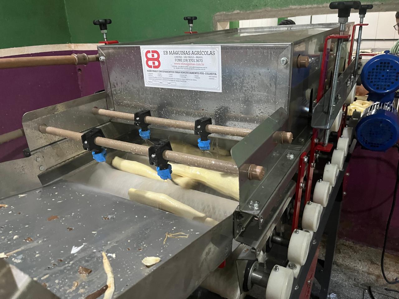 Lavador mandioca descascada